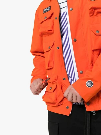 Shop Adidas Originals X Spezial Wardour Utility Pocket Shirt Jacket In Orange