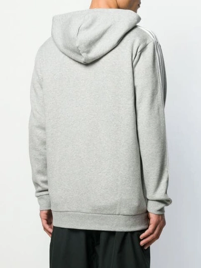Shop Adidas Originals Zipped Hoodie In Grey