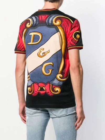 Shop Dolce & Gabbana Sacred Heart Print T-shirt In Black