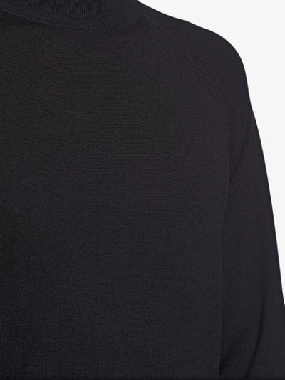Prada Turtle-neck Fitted Sweater In Black
