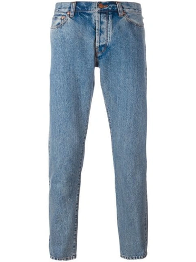 Shop Han Kjobenhavn Tapered Jeans In Blue