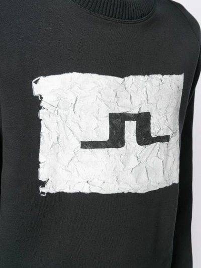 Shop J. Lindeberg Sid Logo Sweatshirt In Black