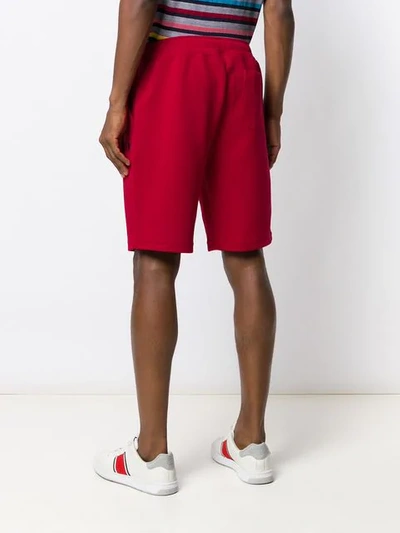 Shop Polo Ralph Lauren Logo Print Shorts In Red