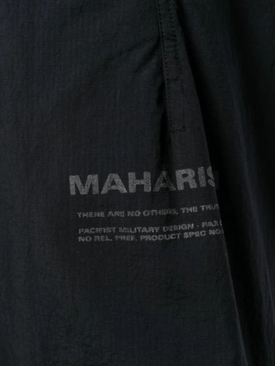 Shop Maharishi Track Trousers - Black