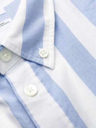 Shop Norse Projects Striped Shirt In Blue