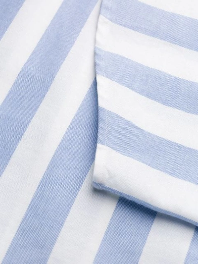 Shop Norse Projects Striped Shirt In Blue