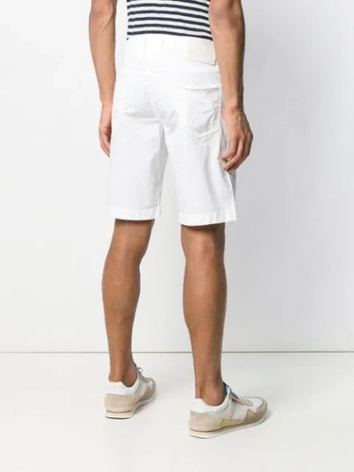 Shop Jacob Cohen Chino Style Shorts In White