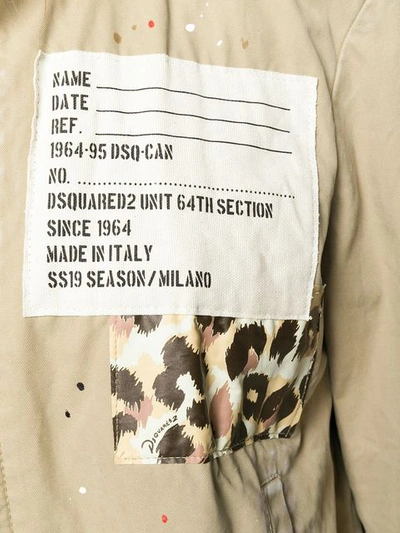 DSQUARED2 补丁设计夹克 - 棕色