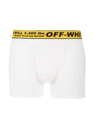 Shop Off-white Three-pack Boxer Briefs In White Yelllow