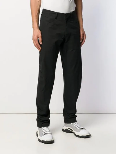 Shop Arc'teryx Tapered Tailored Trousers In Black