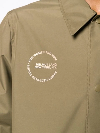 Shop Helmut Lang Lightweight Jacket In Green