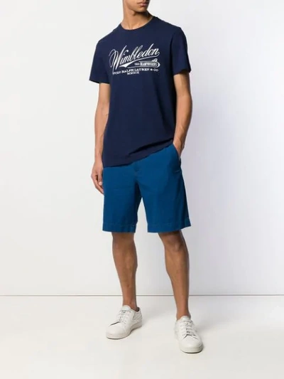 Shop Polo Ralph Lauren Contrast Print T-shirt - Blue