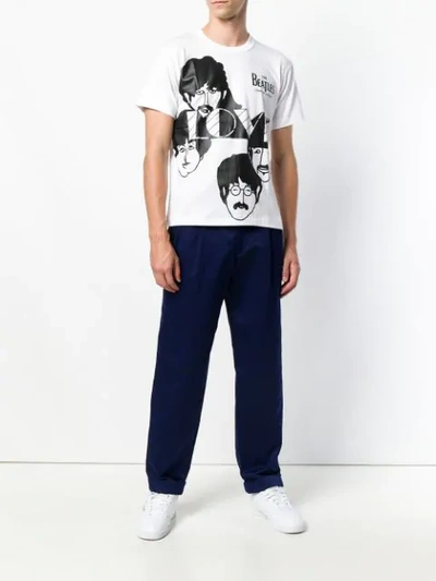 Shop Comme Des Garçons The Beatles T-shirt In White