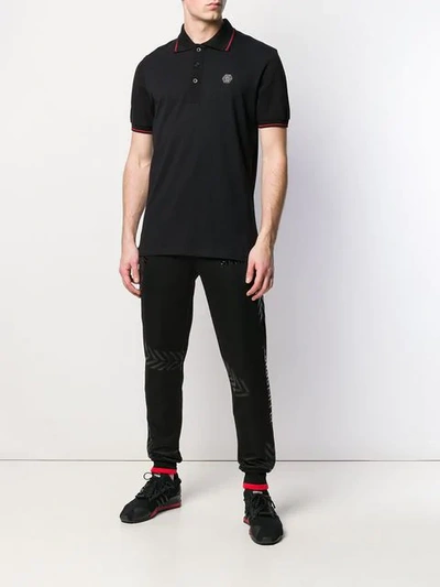 Shop Philipp Plein Original Polo Shirt In Black