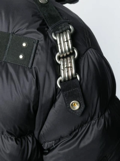 Shop Rick Owens Oversized Padded Coat In Black