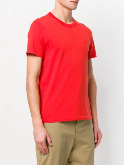crewneck T-shirt red Ami de Coeur embroidery