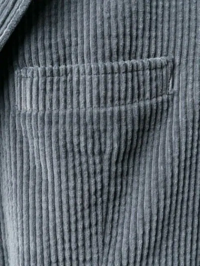 Shop Thom Browne Garment Dye Corduroy Sport Coat In Grey