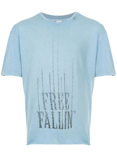 Shop Alchemist Free Fallin T-shirt In Blue