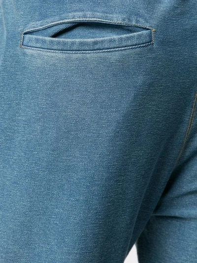 Shop Guild Prime Denim Track Trousers In Blue