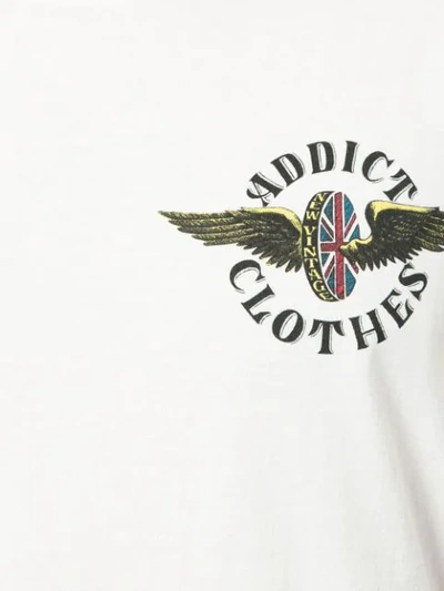 Shop Addict Clothes Japan Fly Wheel T In White