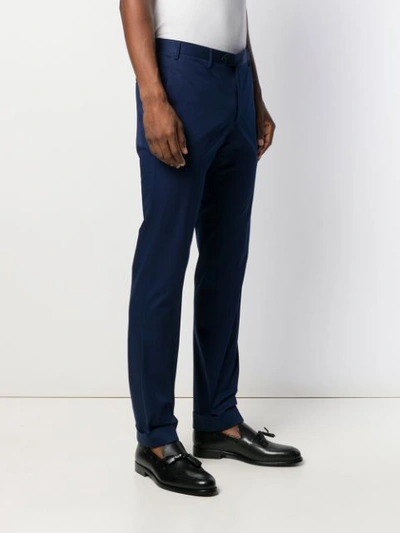 Shop Corneliani Formal Trousers - Blue