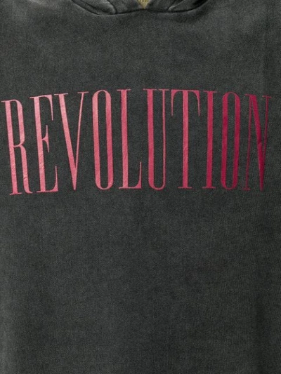 Shop John Varvatos Kapuzenpullover Mit "revolution"-print In Black