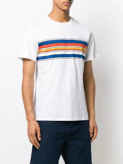 Shop Apc Colour Print T-shirt In Aab -blanc