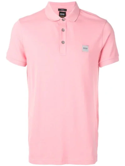 Shop Hugo Boss Classic Polo Shirt In Pink