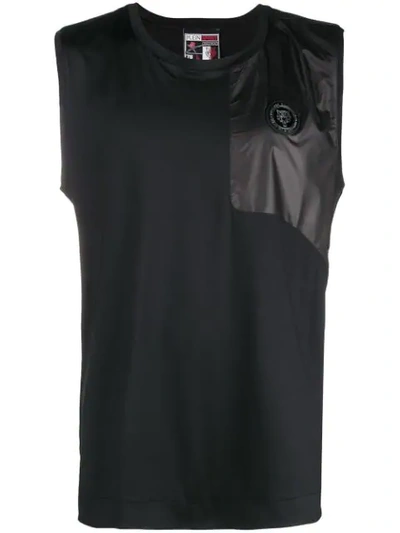 Shop Plein Sport Logo Plaque Tank Top In Black