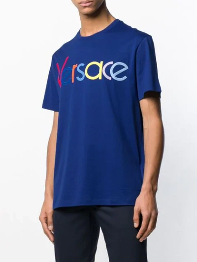 Shop Versace Vintage Logo T-shirt In Blue