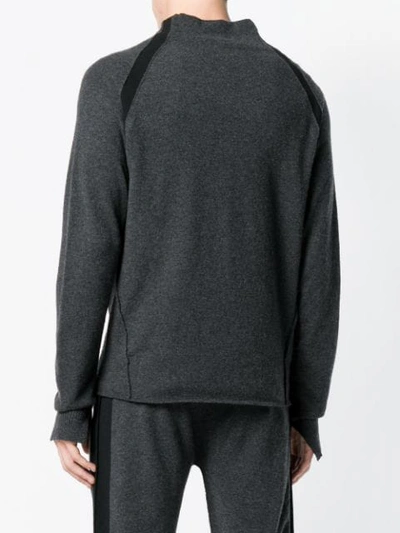 Shop Andrea Ya'aqov Turtleneck Fine Knit Sweater - Grey