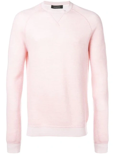 Shop Ermenegildo Zegna Basic Sweater In Pink