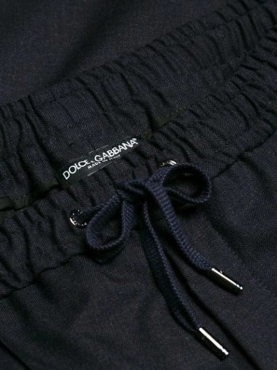 Shop Dolce & Gabbana Tailored Joggers In Blue