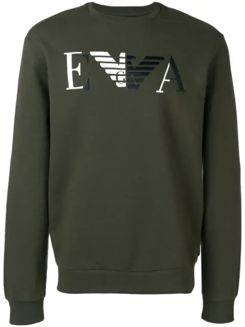 armani green sweatshirt