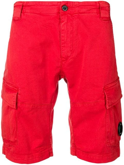 Shop C.p. Company Relaxed Shorts In Red