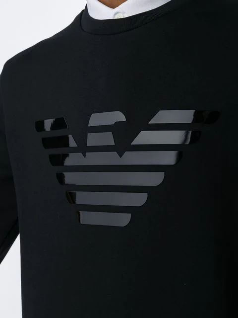 Emporio Armani Eagle Logo Sweatshirt In 