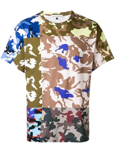 Shop Gosha Rubchinskiy Patchwork Camouflage T-shirt In Multicolour