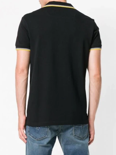 Shop Diesel T-randy Polo Shirt In Black