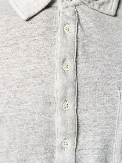 Shop Massimo Alba Short Sleeved Polo Shirt In Grey