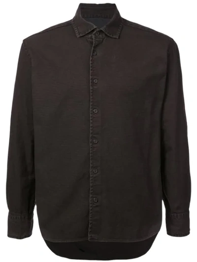 Shop Casey Casey Boxy Fit Shirt - Black