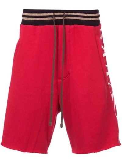 Shop Amiri Track Shorts In Red