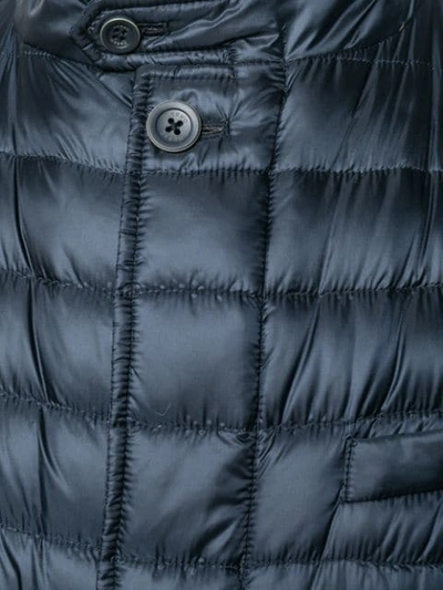 Shop Herno Quilted Jacket In Blue