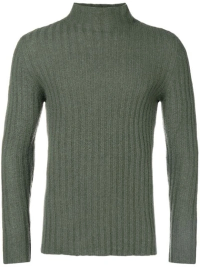 Shop Federico Curradi Turtle Neck Jumper In Green