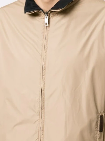 Shop Dolce & Gabbana Reversible Lightweight Jacket In Brown