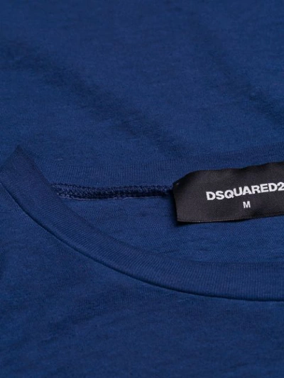 Shop Dsquared2 Logo Print T In Blue
