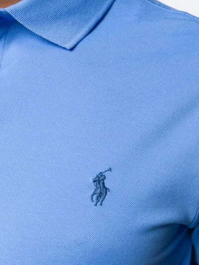 POLO RALPH LAUREN LOGO刺绣POLO衫 - 蓝色