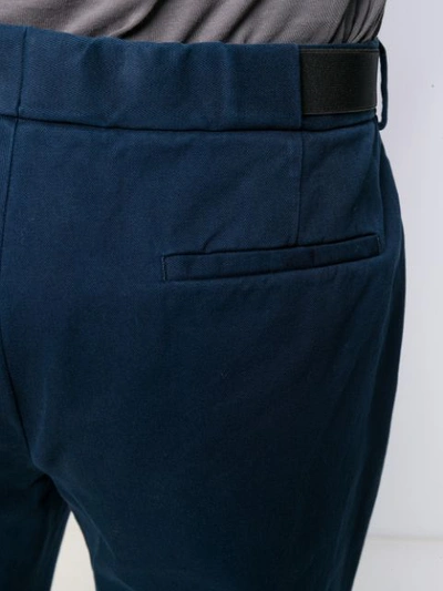 Shop Maison Margiela Straight-leg Trousers In Blue