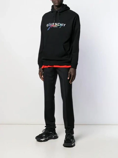 Shop Givenchy Signature Hoodie In Black