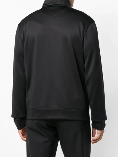 Shop Valentino Zip Front Sports Jacket In Black