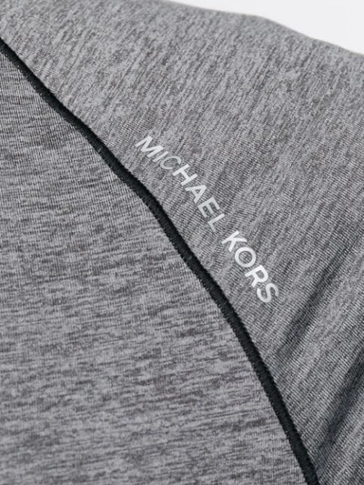 Shop Michael Kors Logo Sports Sweatshirt In Grey